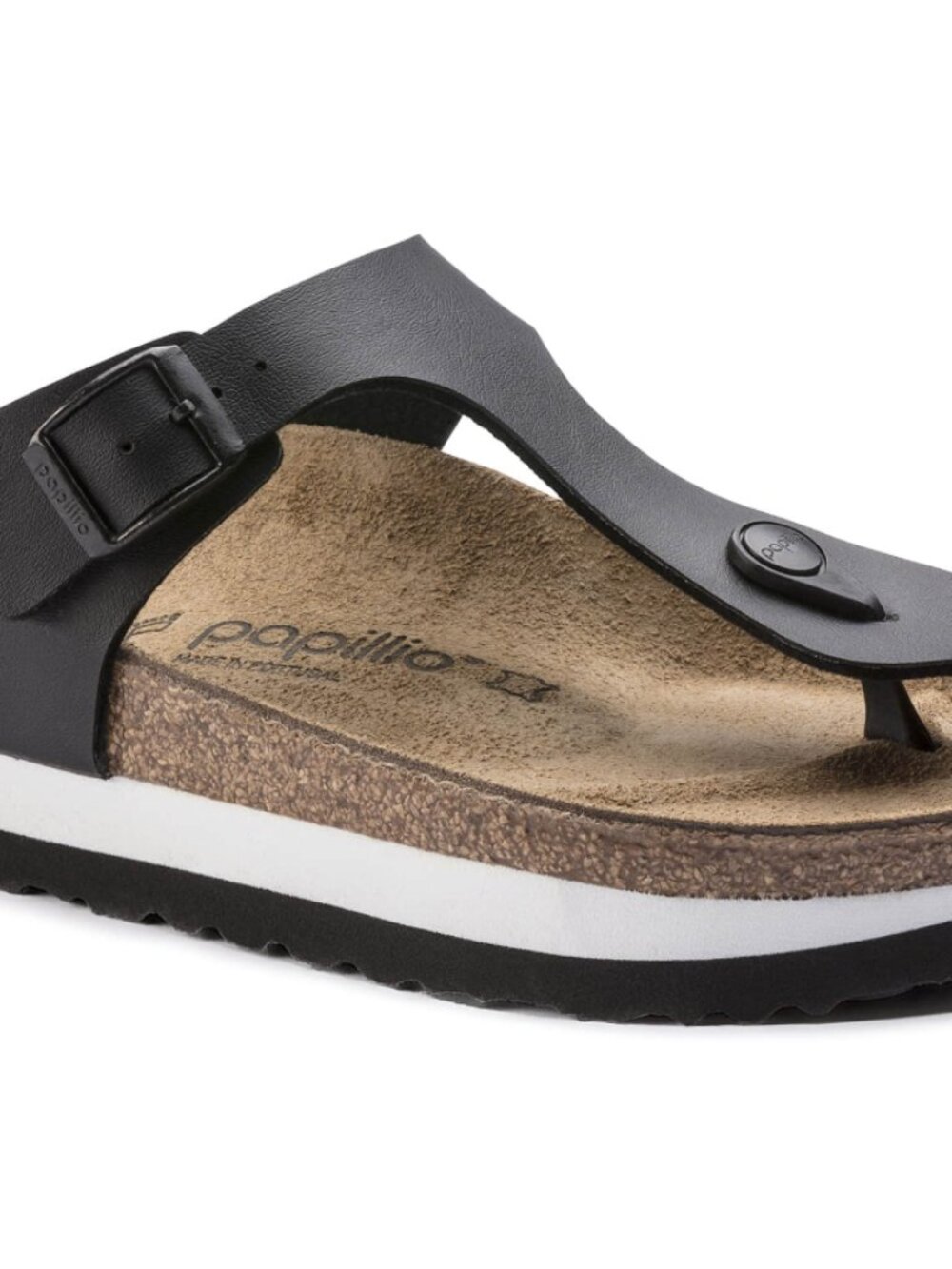 ✨ Papillio Gizeh Platform Birko-Flor – Black & White | Size 39 / US 8–8.5 – New - Picture 4 of 14